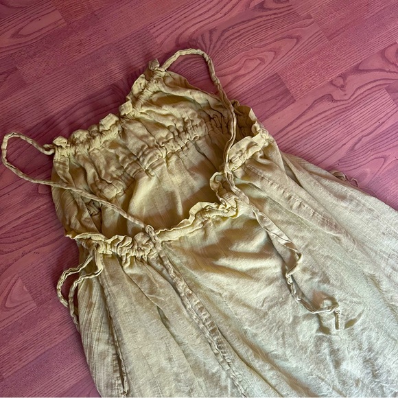 Free People C'est Bon Midi Dress - Size M, Color ''Fennel Seed'' - Picture 6 of 8